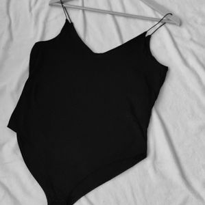 Black Deep V BodySuit